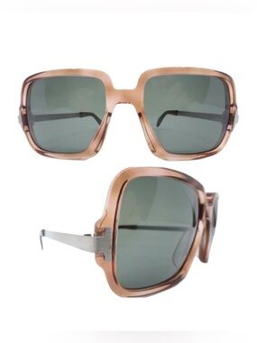 1970’s Neostyle Sunglasses, Brushed Metal Temples, Made in Germany, Unisex
